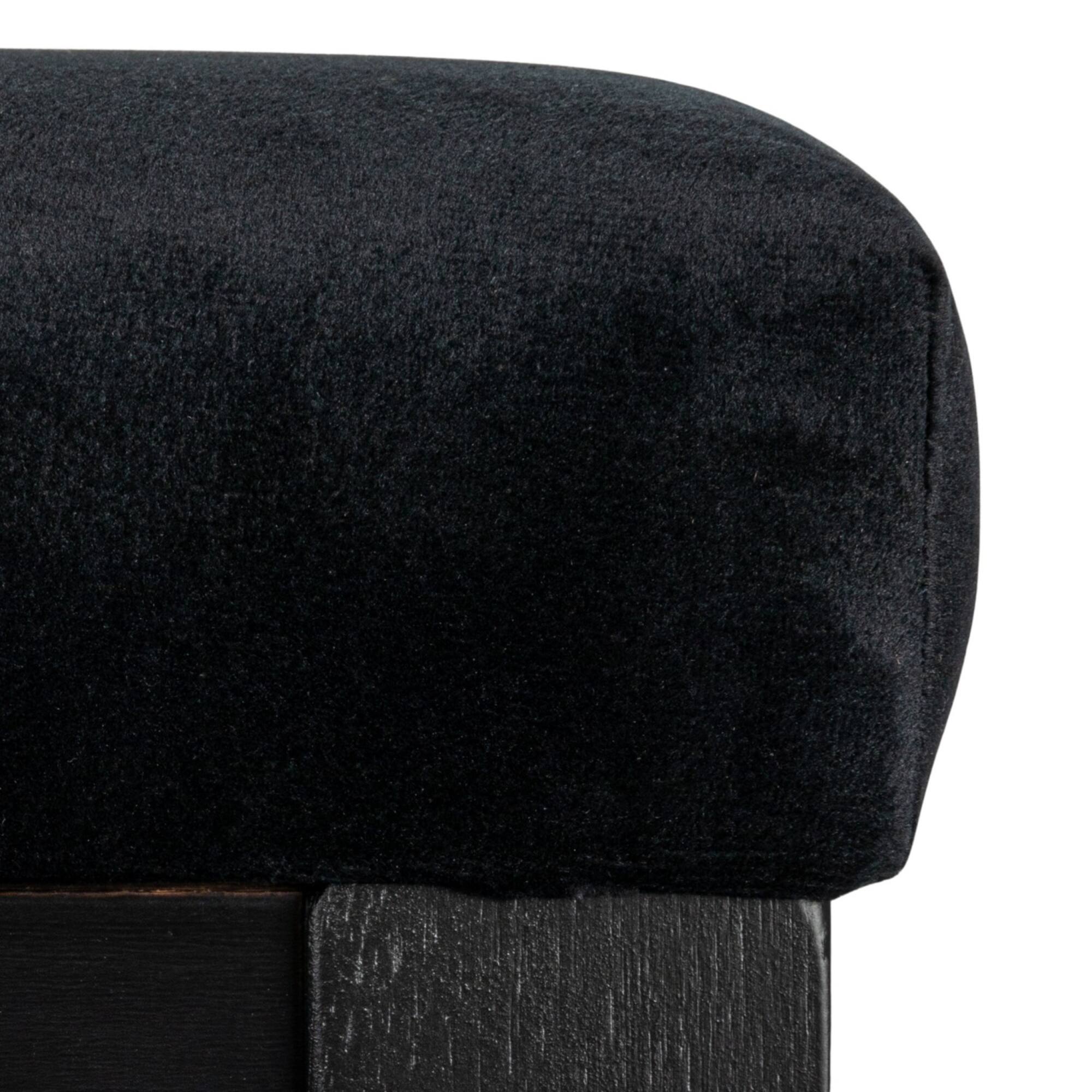 Hello Honey® Crawford Mid-Century Modern Black Solid Wood Arm Chair